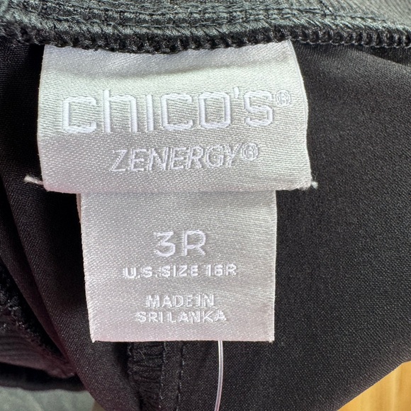 NWT Chico's traveler Black Jogger travel Pants size 3R (US 16) - Picture 4 of 7